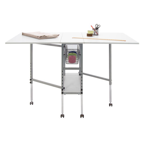 Sew Ready 58.75'' x 36.5'' Foldable Sewing Table with Sewing Machine
